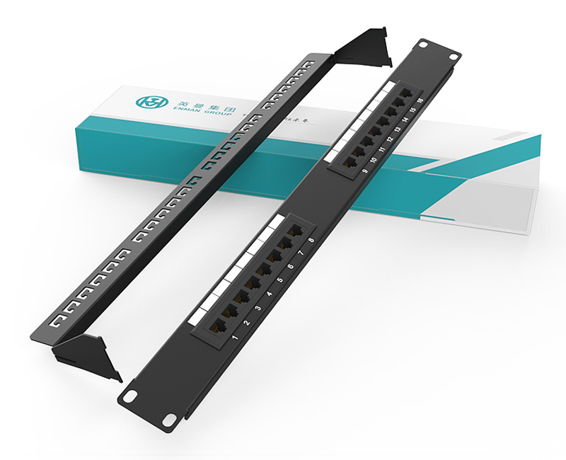 英曼1U16口-防塵網絡配線架  Patch Panel