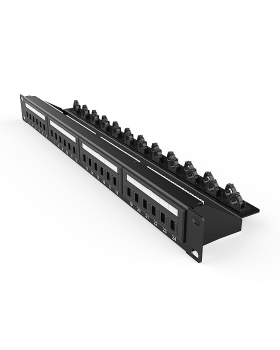 1U 24 Ports Network Patch Panel