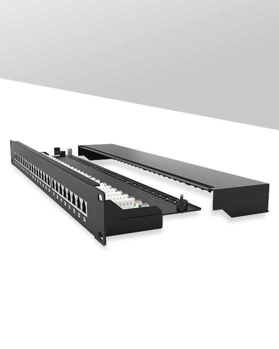 1U 24 Ports Network Patch Panel