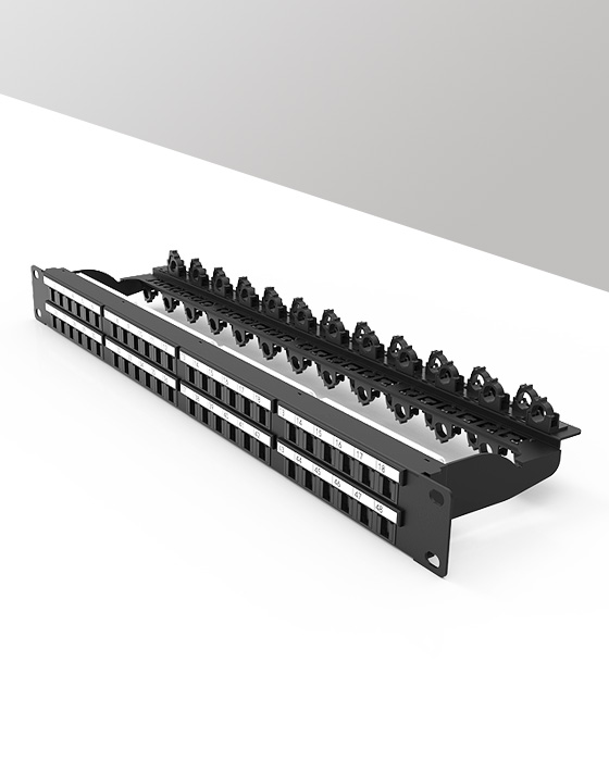 1U48口-防塵網(wǎng)絡(luò)配線架