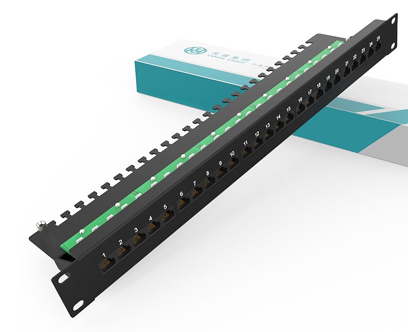 英曼1U25口-電話語音配線架，電信工程級2芯/4芯電話配線架 Dustproof Telephone Patch Panel