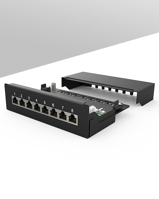 1U 8 ports Patch Panel