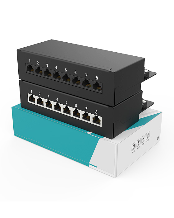 1U 8 ports Patch Panel