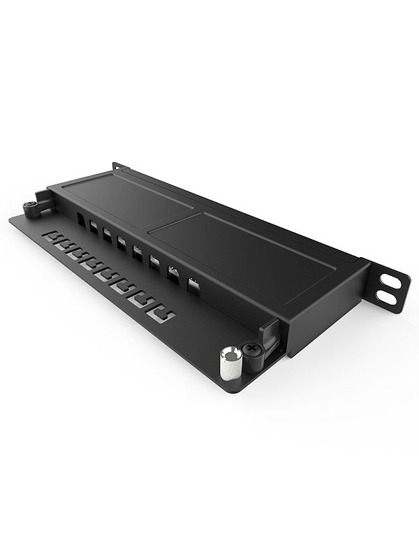 英曼0.5U8口-防塵網絡配線架