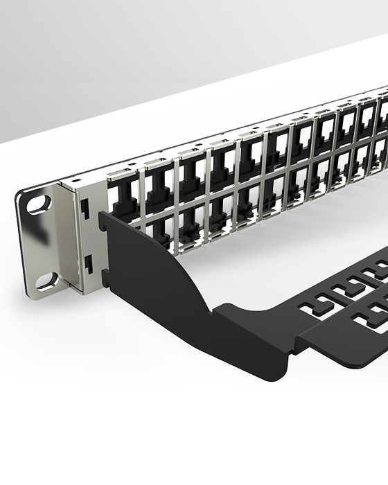 1U48口-屏蔽折彎空配架