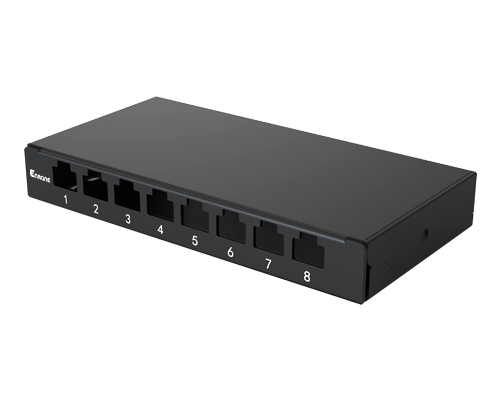 0.5U 8 Port-Blank Patch Panel