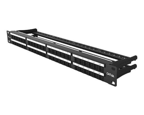 1U 48 Port-CAT.6A Dust-proof UTP Patch Panel