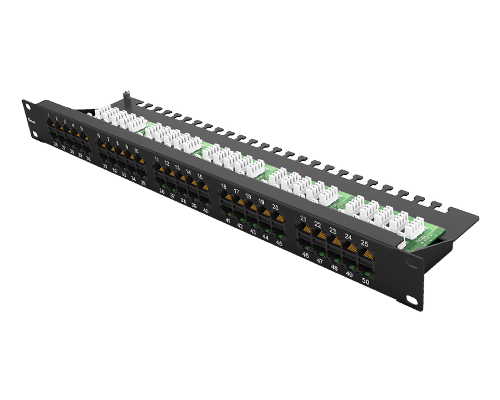 1U 50 Port-Telephone Patch Panel
