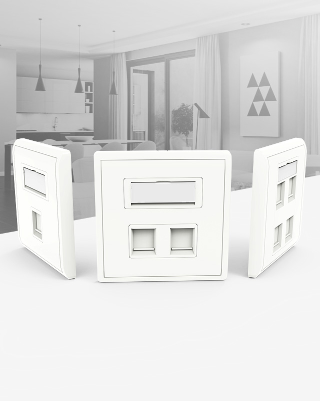 Network RJ45 Faceplate