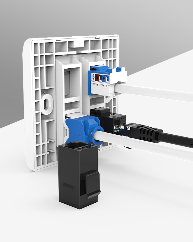 Network RJ45 Faceplate