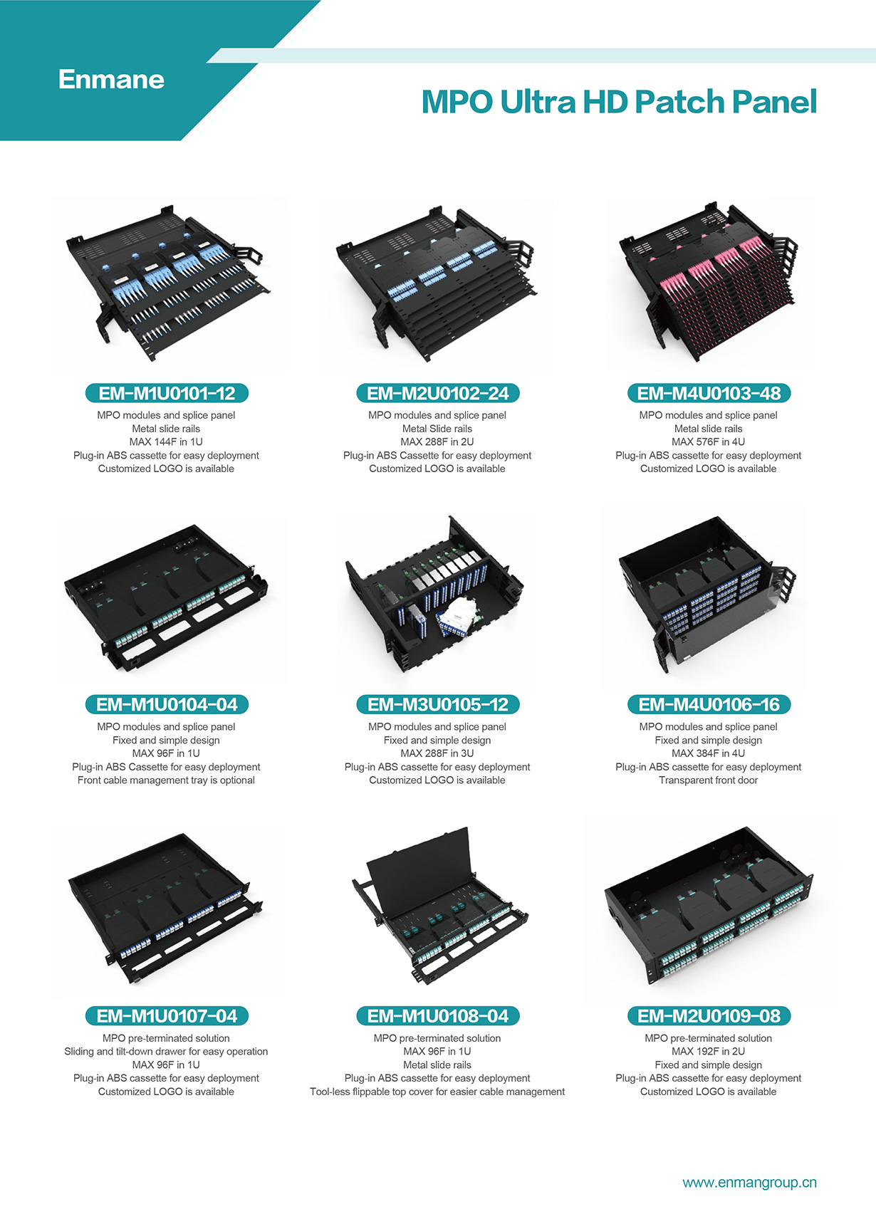 MPO Ultra HD Patch Panel