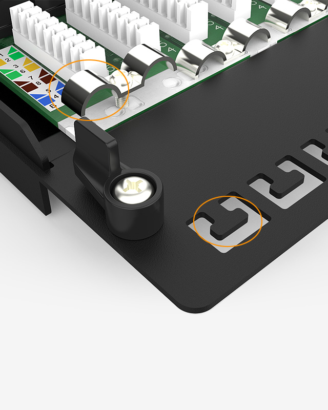 1U8口-防塵網絡配線架