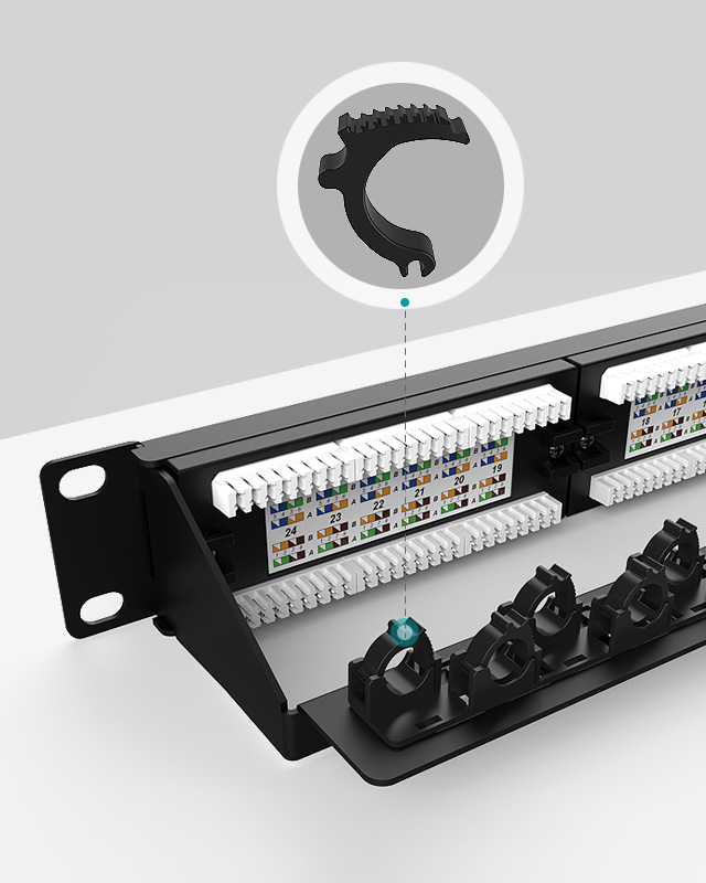 1U16口-防塵網絡配線架