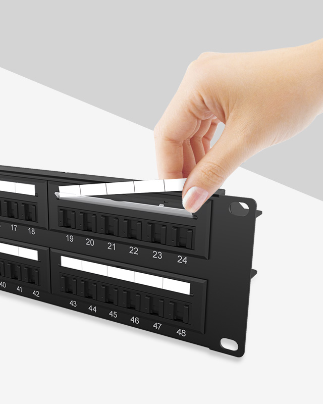 2U48口-防塵網絡配線架