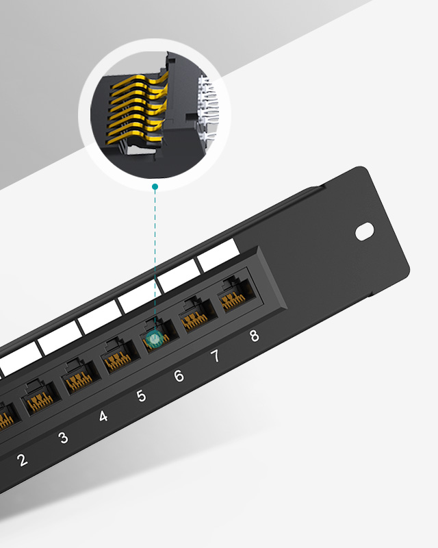 1U8口-弱電款網絡配線架